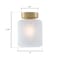 Westinghouse Fixture Ceiling SemiFlush-Mount 60W Judd 8In Chmpgn Brass Frosted Glass 6131100 - alternate 8